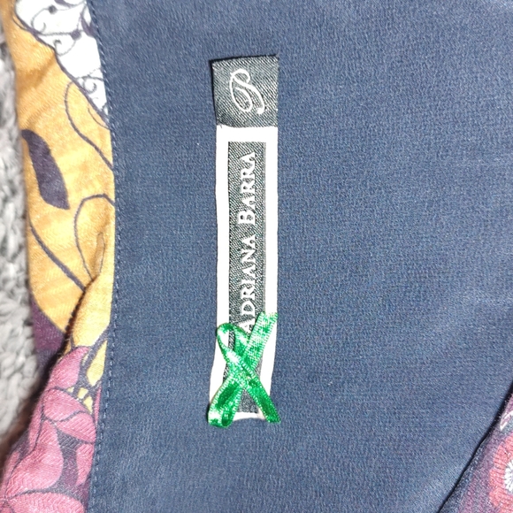 Adriana Barra Multicolor Blouse Sz. 3 - Picture 6 of 7